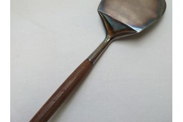 金工師　村田耕閑　南鐐　炉　風炉　囲炉裏 灰杓子(共箱付き、灰匙、茶道具、炭手前)(R-062904)