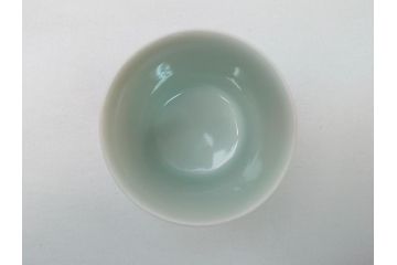 重要無形文化財　人間国宝　有田　十四代今泉今右衛門　宮内庁御用達　錦橘絵　湯呑(共箱付き、和食器)(R-062907)