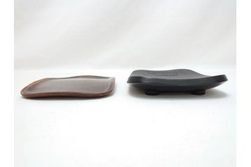 甲州雨畑硯　雨宮静軒　硯2点セット(書道具)(R-062914)