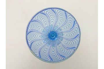 イタリア　ベネチアングラス　ワイングラス(作家物、サイン有、ムラノガラス、ムラーノガラス、ベネチアンガラス)(R-062916)