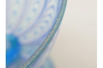イタリア　ベネチアングラス　ワイングラス(作家物、サイン有、ムラノガラス、ムラーノガラス、ベネチアンガラス)(R-062916)