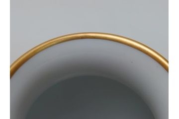 大倉陶園(OKURA、OAC)　呉須　鳳凰紋　明正會50周年　15cm花器(箱なし、花瓶、フラワーベース、花入、白磁)(R-062919)