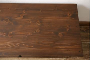 ラフジュ工房オリジナル　古建具リメイク　組子欄間　フラップダウン扉のテレビ台(ローボード、テレビボード、サイドボード、戸棚、収納棚)(R-062931)