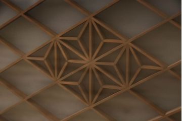 ラフジュ工房オリジナル　古建具リメイク　組子欄間　フラップダウン扉のテレビ台(ローボード、テレビボード、サイドボード、戸棚、収納棚)(R-062931)
