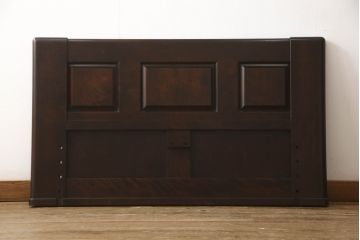 中古　北海道民芸家具　希少な絶版品!　シックなフレームと畳のコンビが和モダンな雰囲気を高める畳ベッド(セミダブル、たたみ)(R-062940)