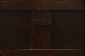 中古　北海道民芸家具　希少な絶版品!　シックなフレームと畳のコンビが和モダンな雰囲気を高める畳ベッド(セミダブル、たたみ)(R-062940)