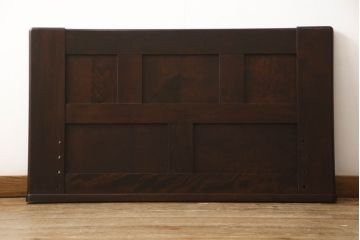 中古　北海道民芸家具　希少な絶版品!　シックなフレームと畳のコンビが和モダンな雰囲気を高める畳ベッド(セミダブル、たたみ)(R-062940)