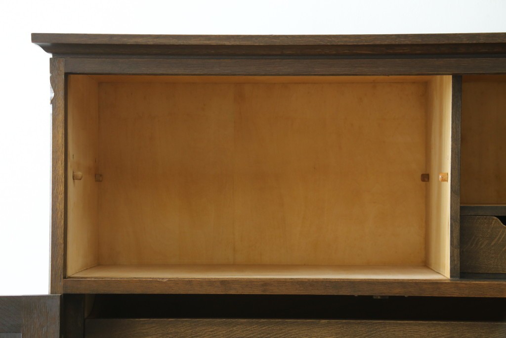 中古　美品　永田良介商店　クラシカルでモダンなデザインが珍しい着物箪笥　(R-062946)