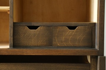 中古　美品　永田良介商店　クラシカルでモダンなデザインが珍しい着物箪笥　(R-062946)