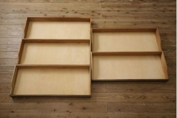 中古　美品　永田良介商店　クラシカルでモダンなデザインが珍しい着物箪笥(和タンス、衣装箪笥、衣装盆、収納箪笥、引き出し)(R-062946)