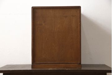 和製アンティーク　前面桑材　内部桐材　木の温かみを感じる色合いが魅力の小引き出し(小物収納、卓上収納)(R-062948)