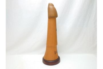 内閣総理大臣賞受賞作家　現代の名工　関口三作　創作こけし　白蓮　49cm(共箱なし、置物、人形、木彫)(R-062953)