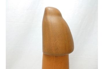 内閣総理大臣賞受賞作家　現代の名工　関口三作　創作こけし　白蓮　49cm(共箱なし、置物、人形、木彫)(R-062953)