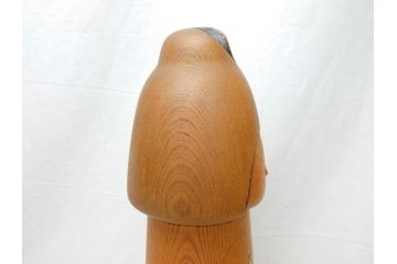 内閣総理大臣賞受賞作家　現代の名工　関口三作　創作こけし　白蓮　49cm(共箱なし、置物、人形、木彫)(R-062953)
