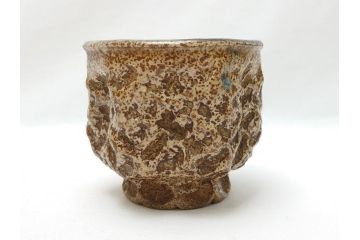 江戸〜明治期　古相馬　相馬焼　見込走り駒　走り駒　湯呑(共箱なし、煎茶椀、ぐいのみ、和食器)(R-062955)