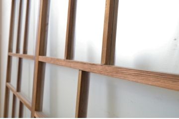 アンティーク建具　大正ロマンの雰囲気香るガラス戸2枚セット(引き戸)(R-062960)