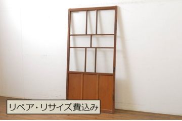 アンティーク建具　大正ロマンの雰囲気香るガラス戸1枚(引き戸)(R-062961)