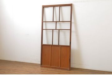 アンティーク建具　大正ロマンの雰囲気香るガラス戸1枚(引き戸)(R-062961)