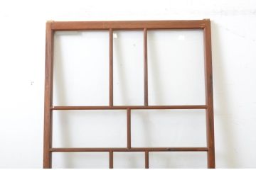 アンティーク建具　大正ロマンの雰囲気香るガラス戸1枚(引き戸)(R-062961)