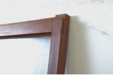アンティーク建具　大正ロマンの雰囲気香るガラス戸1枚(引き戸)(R-062961)