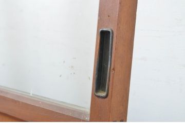 アンティーク建具　大正ロマンの雰囲気香るガラス戸1枚(引き戸)(R-062961)