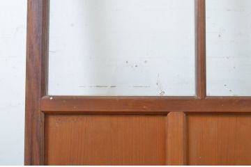 アンティーク建具　大正ロマンの雰囲気香るガラス戸1枚(引き戸)(R-062961)