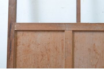 アンティーク建具　大正ロマンの雰囲気香るガラス戸1枚(引き戸)(R-062961)
