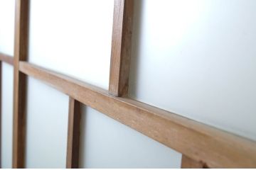 アンティーク建具　大正ロマンの雰囲気香るガラス戸2枚セット(引き戸)(R-062962)