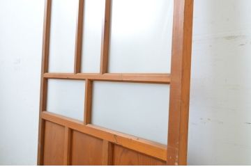 アンティーク建具　大正ロマンの雰囲気香るガラス戸1枚(引き戸)(R-062963)