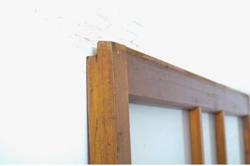 アンティーク建具　大正ロマンの雰囲気香るガラス戸1枚(引き戸)(R-062963)