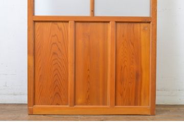 アンティーク建具　大正ロマンの雰囲気香るガラス戸1枚(引き戸)(R-062963)