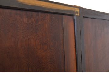 アンティーク建具　上品な和の趣を演出する障子帯戸4枚セット(引き戸、障子戸)(R-062964)