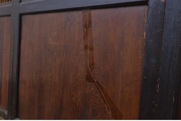 アンティーク建具　上品な和の趣を演出する障子帯戸4枚セット(引き戸、障子戸)(R-062964)