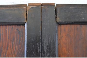 アンティーク建具　上品な和の趣を演出する障子帯戸4枚セット(引き戸、障子戸)(R-062964)