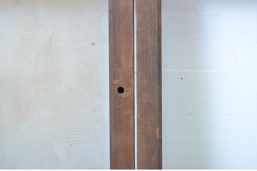 アンティーク建具　どこか懐かしい雰囲気漂う幅狭ガラス戸3枚セット(引き戸)(R-062966)