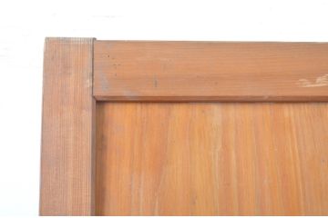 アンティーク建具　和の趣あふれる裏障子付き格子帯戸1枚(引き戸、格子戸)(R-062969)