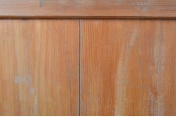 アンティーク建具　和の趣あふれる裏障子付き格子帯戸1枚(引き戸、格子戸)(R-062969)