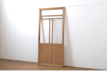 アンティーク建具　大正ロマンの雰囲気香るガラス戸1枚(引き戸)(R-062971)