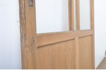 アンティーク建具　大正ロマンの雰囲気香るガラス戸1枚(引き戸)(R-062971)