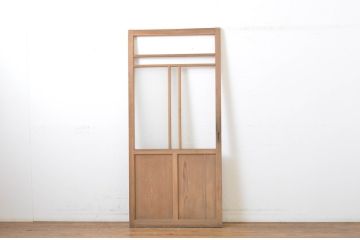 アンティーク建具　大正ロマンの雰囲気香るガラス戸1枚(引き戸)(R-062971)