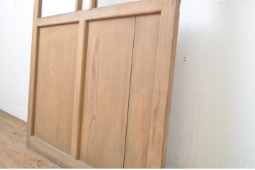 アンティーク建具　大正ロマンの雰囲気香るガラス戸1枚(引き戸)(R-062971)