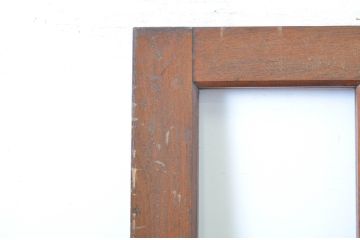 アンティーク建具　大正ロマン 古い洋館の鏡板欅(ケヤキ)材製ドア1枚 (扉、木製扉、玄関ドア)(R-062979)