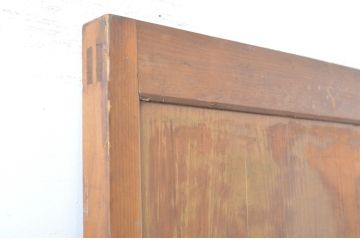 アンティーク建具　様々なテイストの空間にも馴染む!シンプルなデザインが魅力の扉1枚(ドア、玄関ドア、木製扉、板戸)(R-062981)