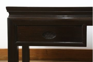 アジアンビンテージ　オリエンタルモダンな雰囲気を醸し出すローテーブル(ヴィンテージ、テレビ台、ローボード、文机、両袖机)(R-062983)