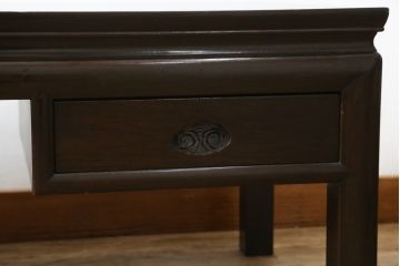 アジアンビンテージ　オリエンタルモダンな雰囲気を醸し出すローテーブル(ヴィンテージ、テレビ台、ローボード、文机、両袖机)(R-062983)