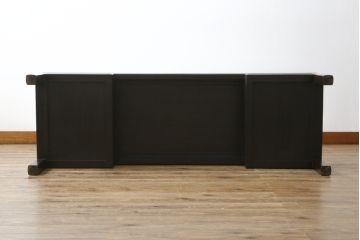 アジアンビンテージ　オリエンタルモダンな雰囲気を醸し出すローテーブル(ヴィンテージ、テレビ台、ローボード、文机、両袖机)(R-062983)
