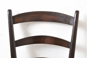 中古　松本民芸家具　SE型ラッシチェア　落ち着きのある色味とラッシのコントラストがお洒落なダイニングチェア(椅子、イス、チェア)(R-062985)