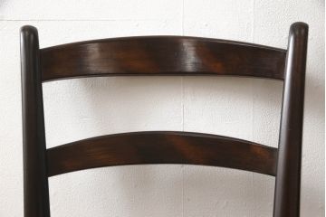 中古　松本民芸家具　SE型ラッシチェア　落ち着きのある色味とラッシのコントラストがお洒落なダイニングチェア(椅子、イス、チェア)(R-062986)