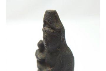 江戸期　古い仏像など5点(置物、オブジェ、古銅、古玩、観音像、チベット像?)(R-062991)