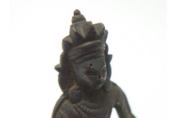 江戸期　古い仏像など5点(置物、オブジェ、古銅、古玩、観音像、チベット像?)(R-062991)